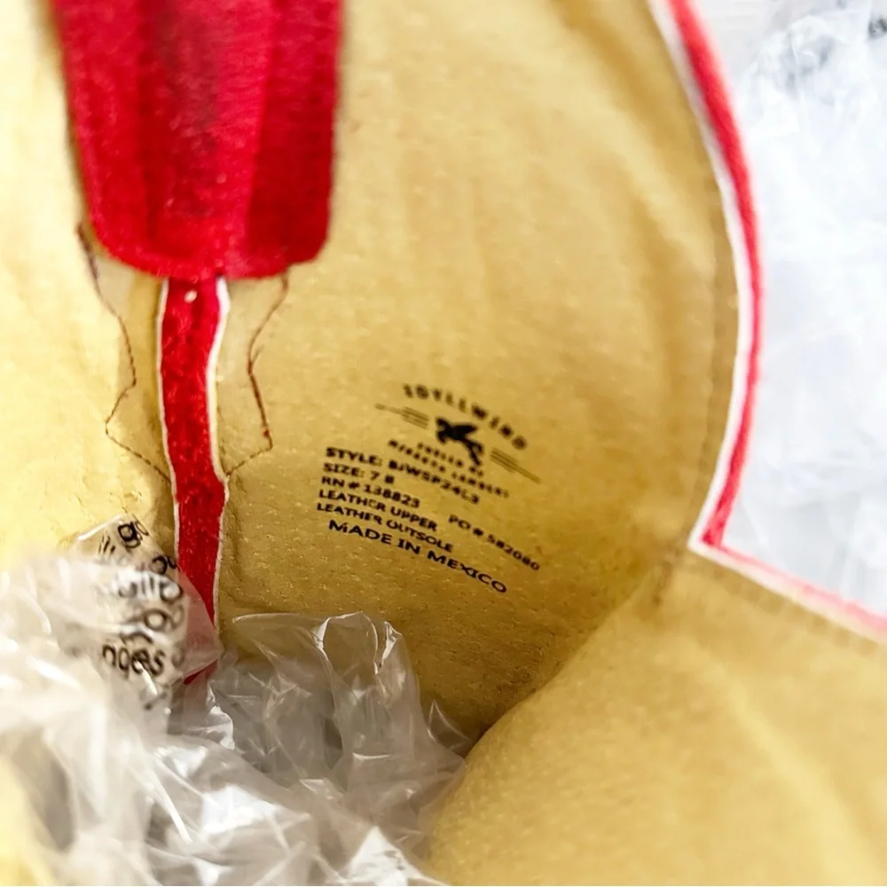 IDYLLWIND WOMEN'S CHARMED LIFE SUEDE WESTERN BOOTS - ROUND TOE RED - Picture 7 of 10